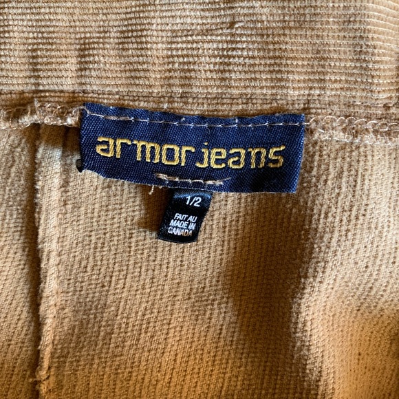 Armor Jeans, high waisted Long  corduroy skirt, beige, 100% cotton, Size 1/2 - Picture 3 of 6